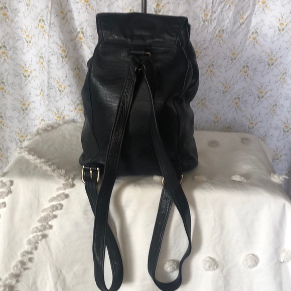 PRIVATE STASH BY SHARMASTER Leather Company black leather backpack. - Picture 5 of 14